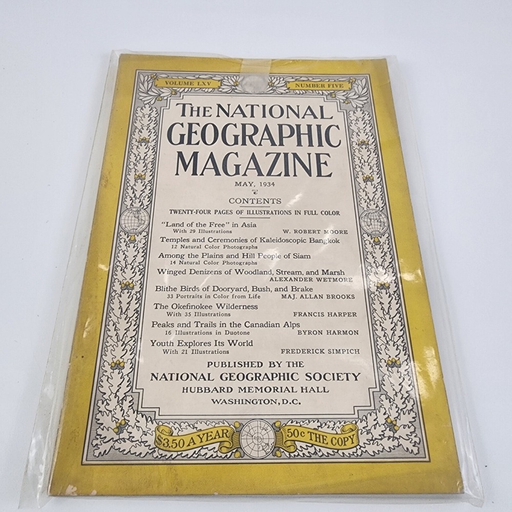 National Geographic Magazine May 1934‎ No  Insert